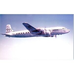 Pan American Airways DC-7B Vintage Postcard PC1